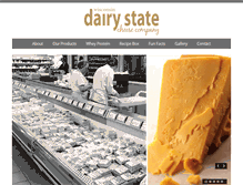 Tablet Screenshot of dairystatecheese.com